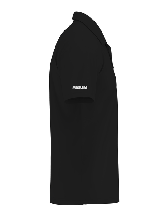 Limited Black Polo Collar Drops - Super Premium Double Bio Wash (200 GSM)