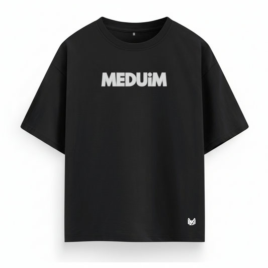Rebirth Drop Limited 
Black Oversized Tee – 240 GSM Super Premium Double Bio Wash